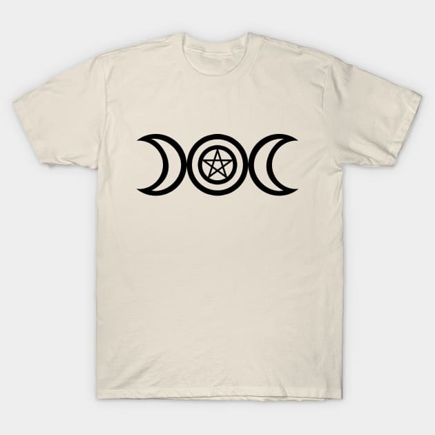 Triple Moon Symbol T-Shirt by Gaspar Avila